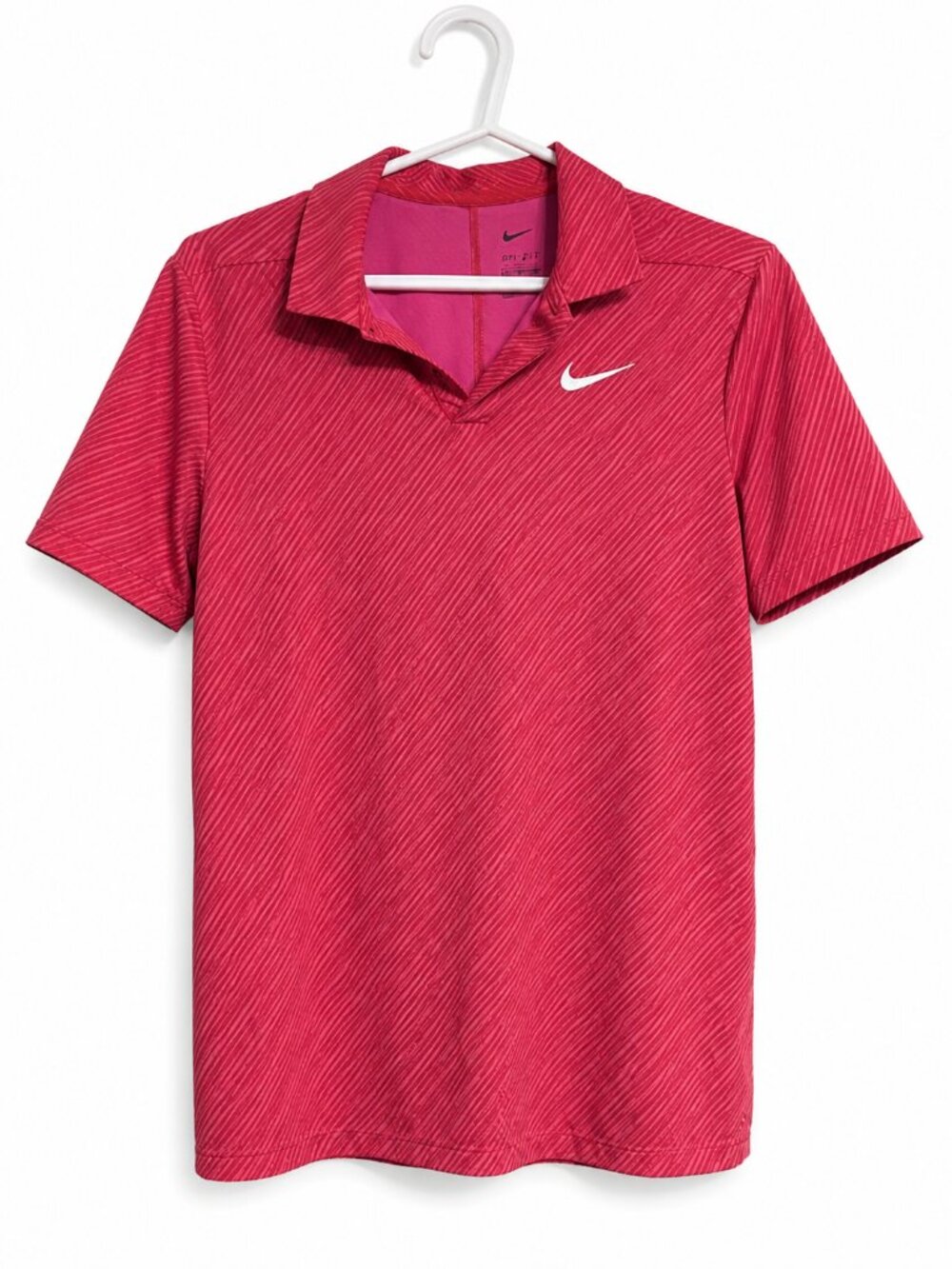 Nike Dri-FIT Performance Polo Shirt Men's XL Pink Heather Stretch